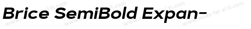 Brice SemiBold Expan字体转换